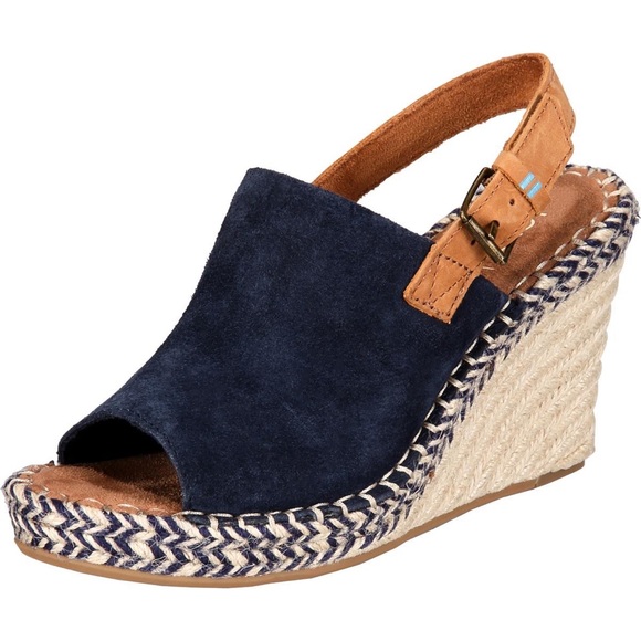 navy suede slingback shoes